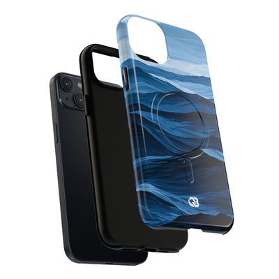 Blue Tough 2.0 Magsafe Phone Case for iPhone - Cobalt Ridge Tides
