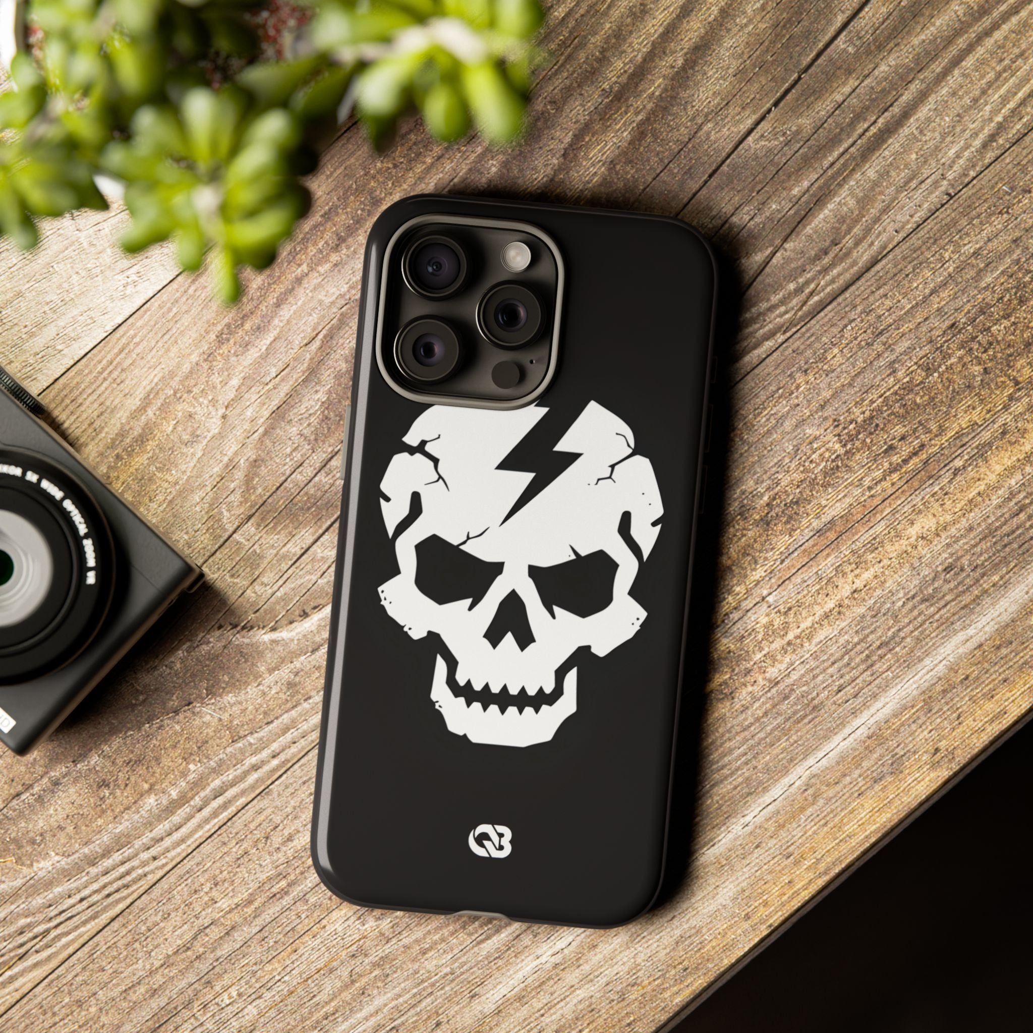 Shattered Bolt Skull · Tough Phone Case for iPhone