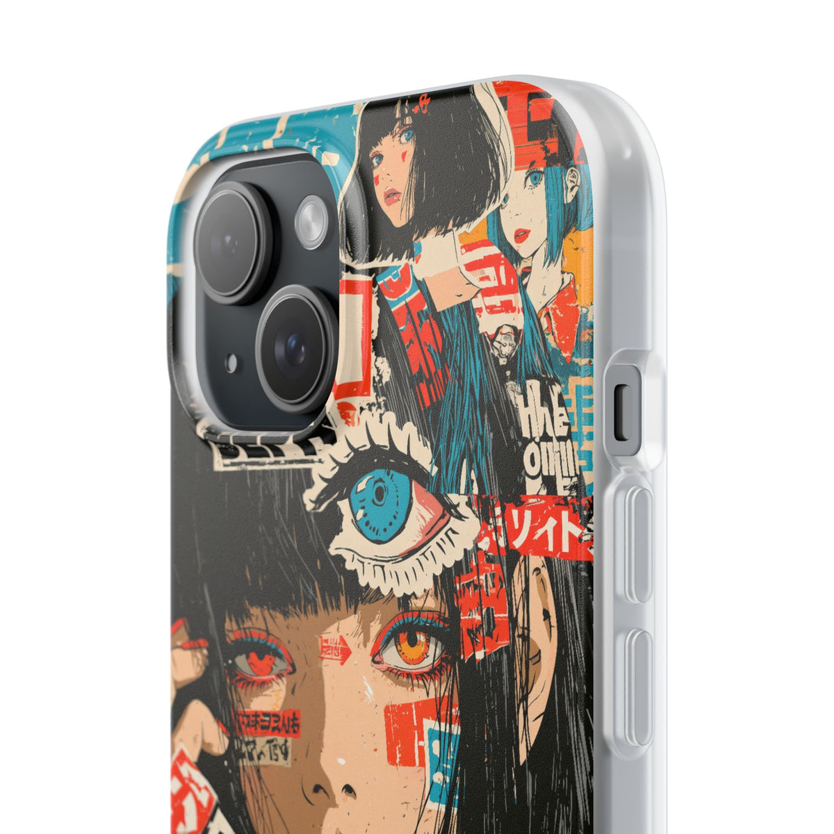 Shibuya Street Collage · Lite Phone Case for iPhone ·  Red