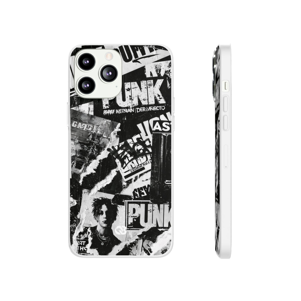 Underground Punk Collage · Lite Phone Case for iPhone ·  Black