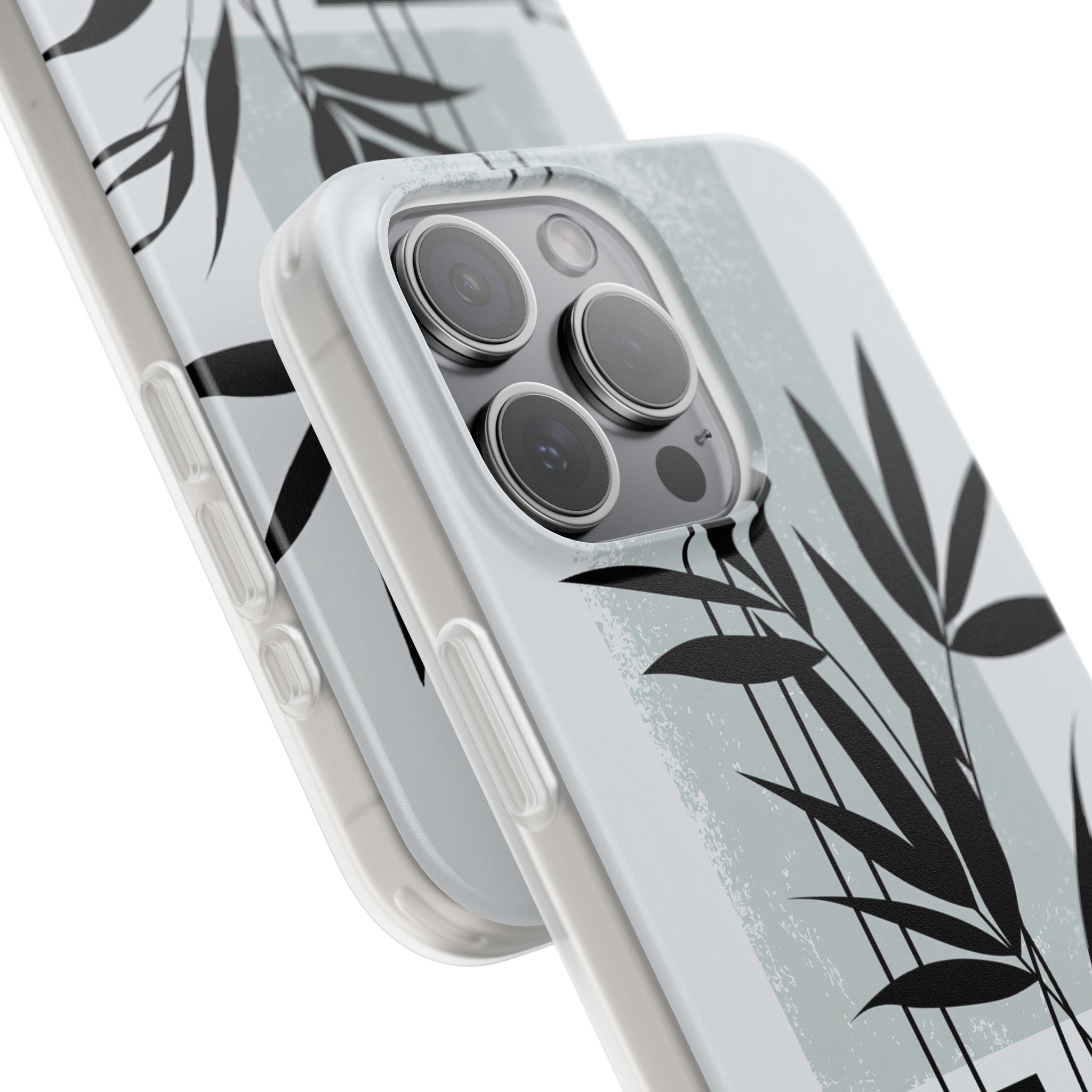 Grey Lite Phone Case for iPhone - Sage Bamboo Noir