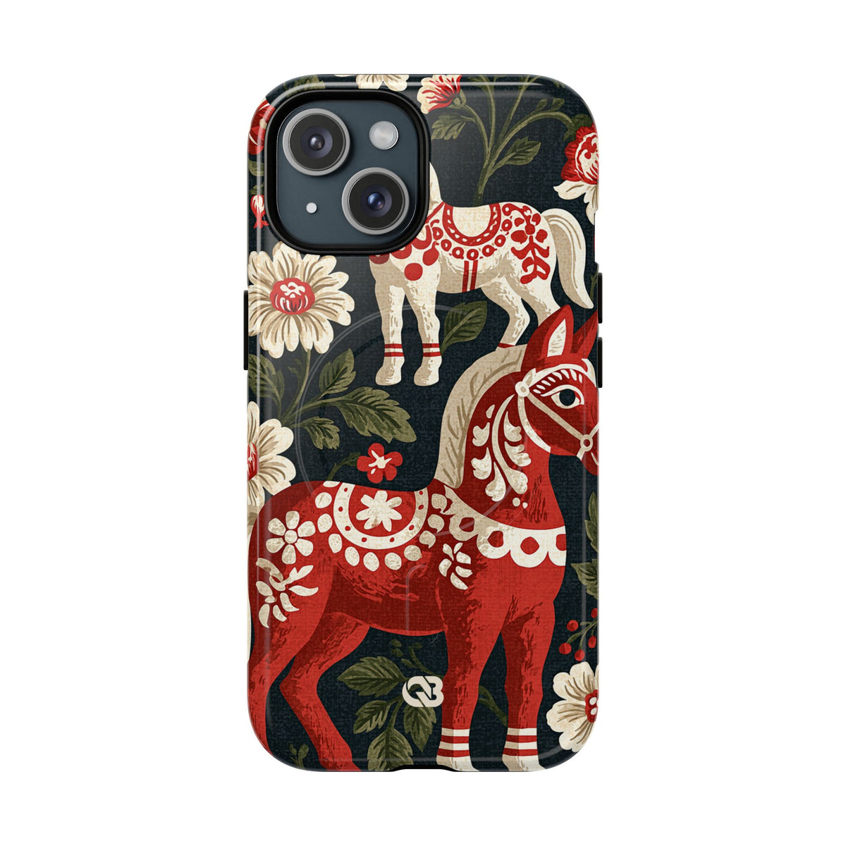 Nordic Dala Meadow · Tough 2.0 Magnetic Phone Case for iPhone · Red