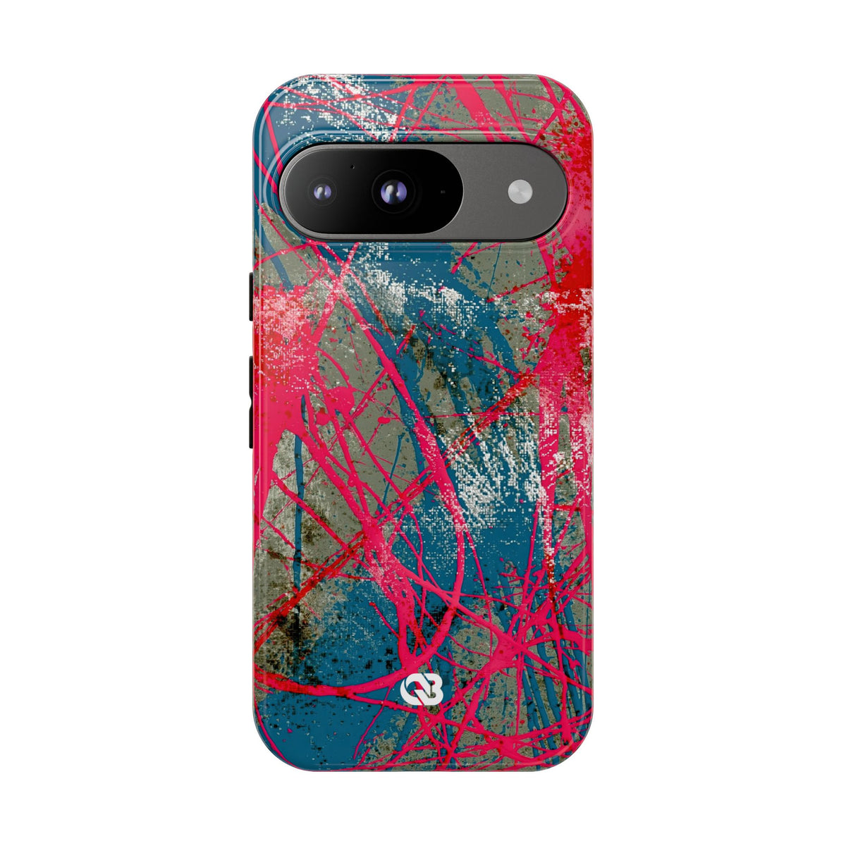 Neon Static Drip · Tough Phone Case for Pixel ·  Pink