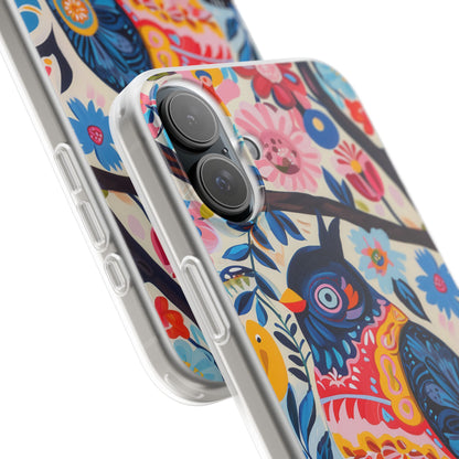 Owl Bloom iPhone 16 Plus Case - Soft
