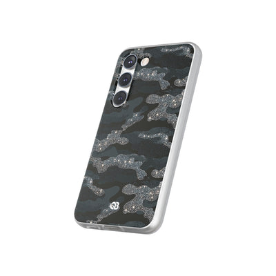 Glitter Shadow Camo · Lite Phone Case for Samsung · Black
