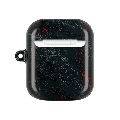 Crimson Rift · Hard Case for AirPods & AirPods Pro · Black