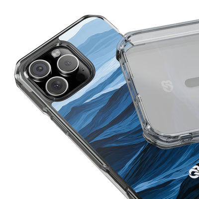 Blue Impact MagSafe Phone Case for iPhone - Cobalt Ridge Tides