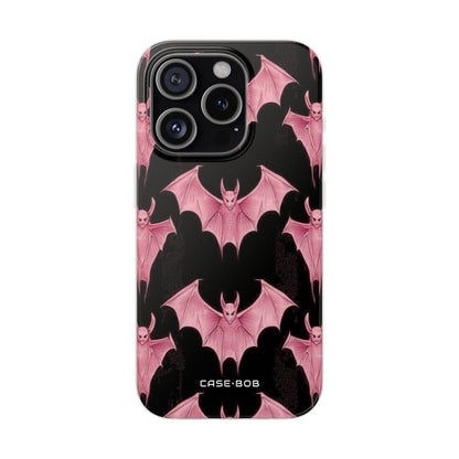 Pink Batwave iPhone 15 Pro Case - Soft