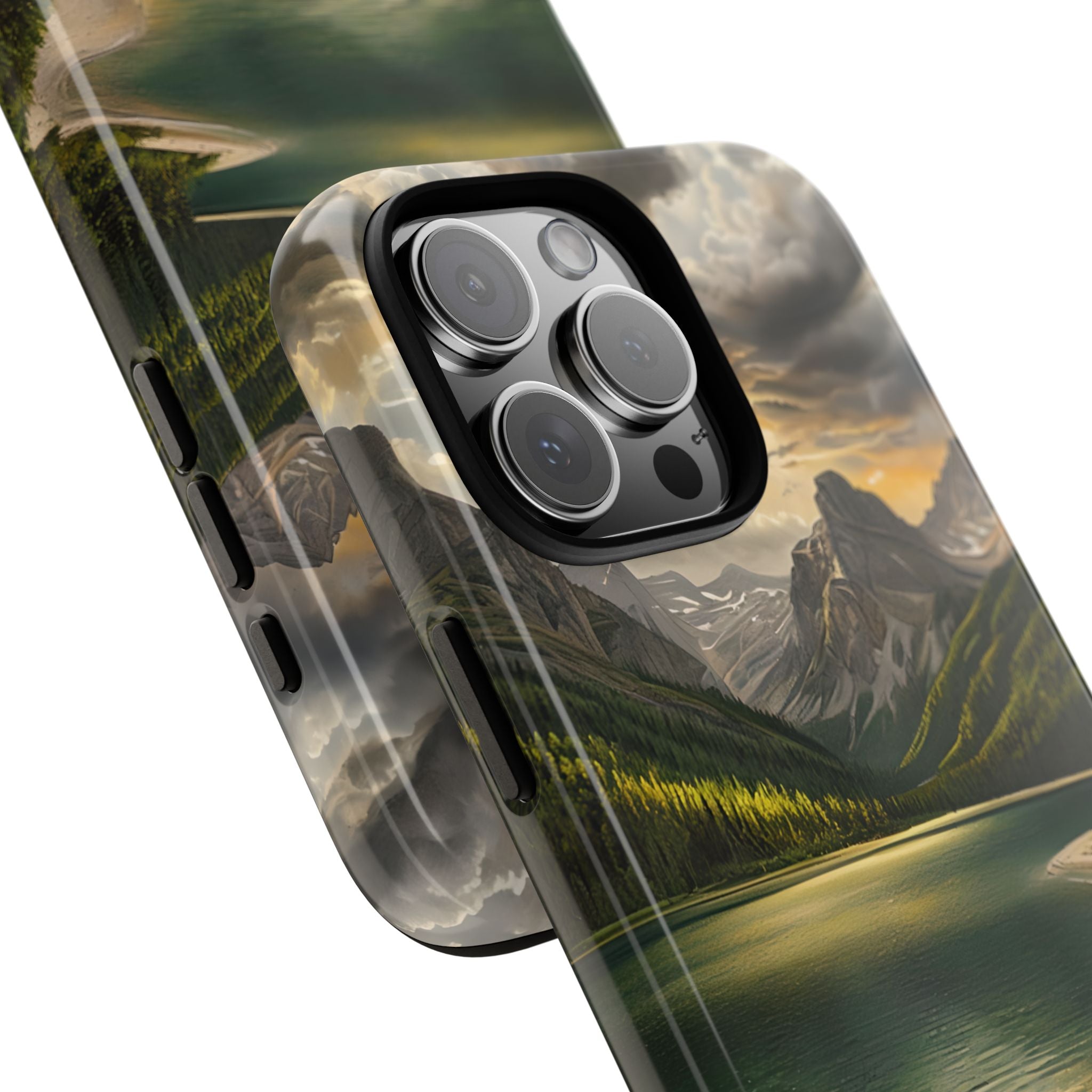 Gilded Mountain Lake · Tough Phone Case for iPhone