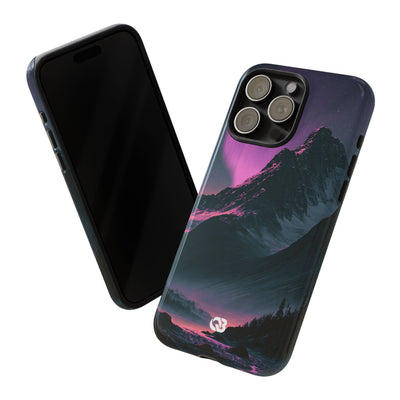 Arctic Aurora Summit · Tough Phone Case for iPhone · Black