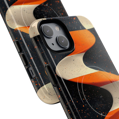 Orange Grit Twist · Tough+ Phone Case for iPhone · Magsafe