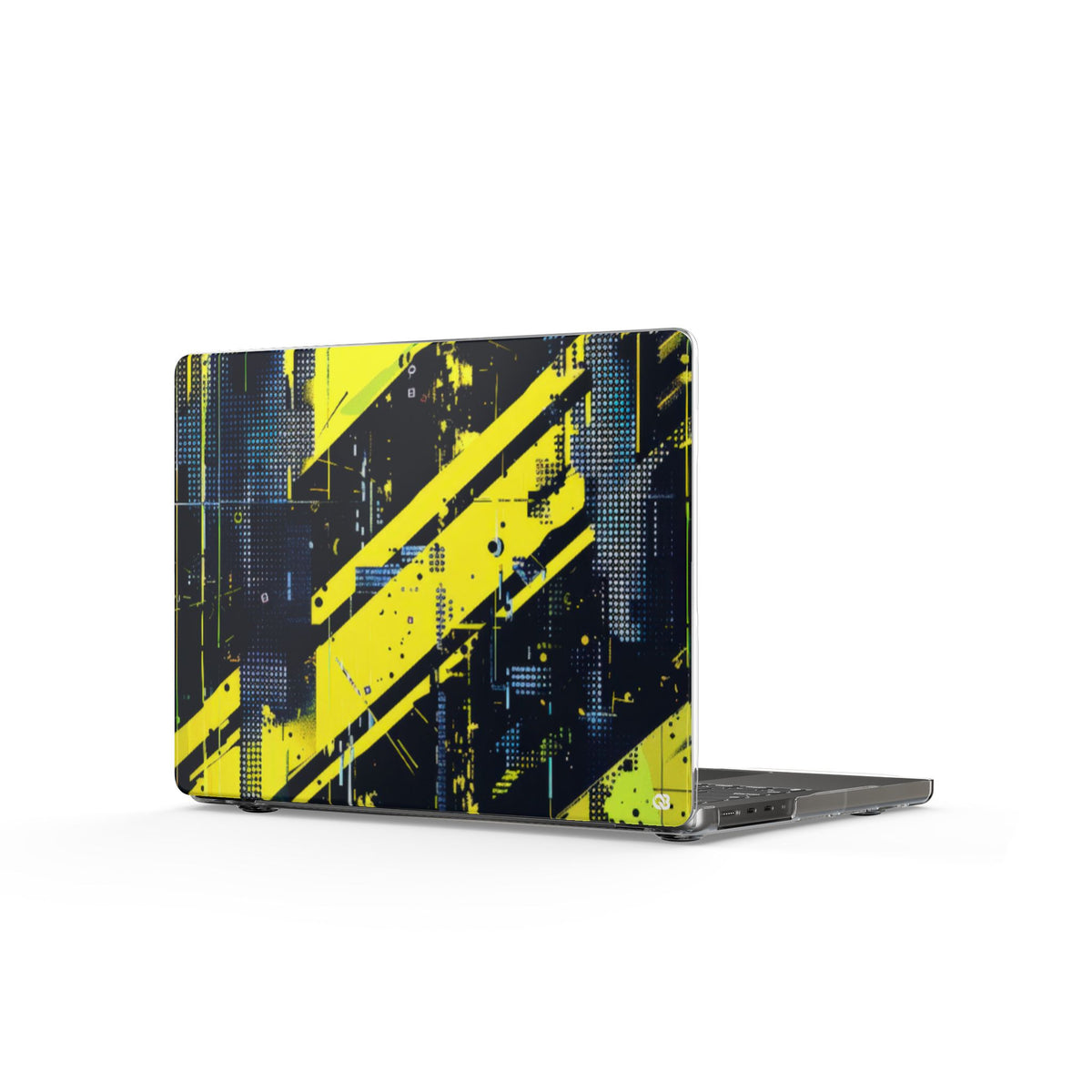Acid Hazard · Clear Hard Case for MacBook · Yellow
