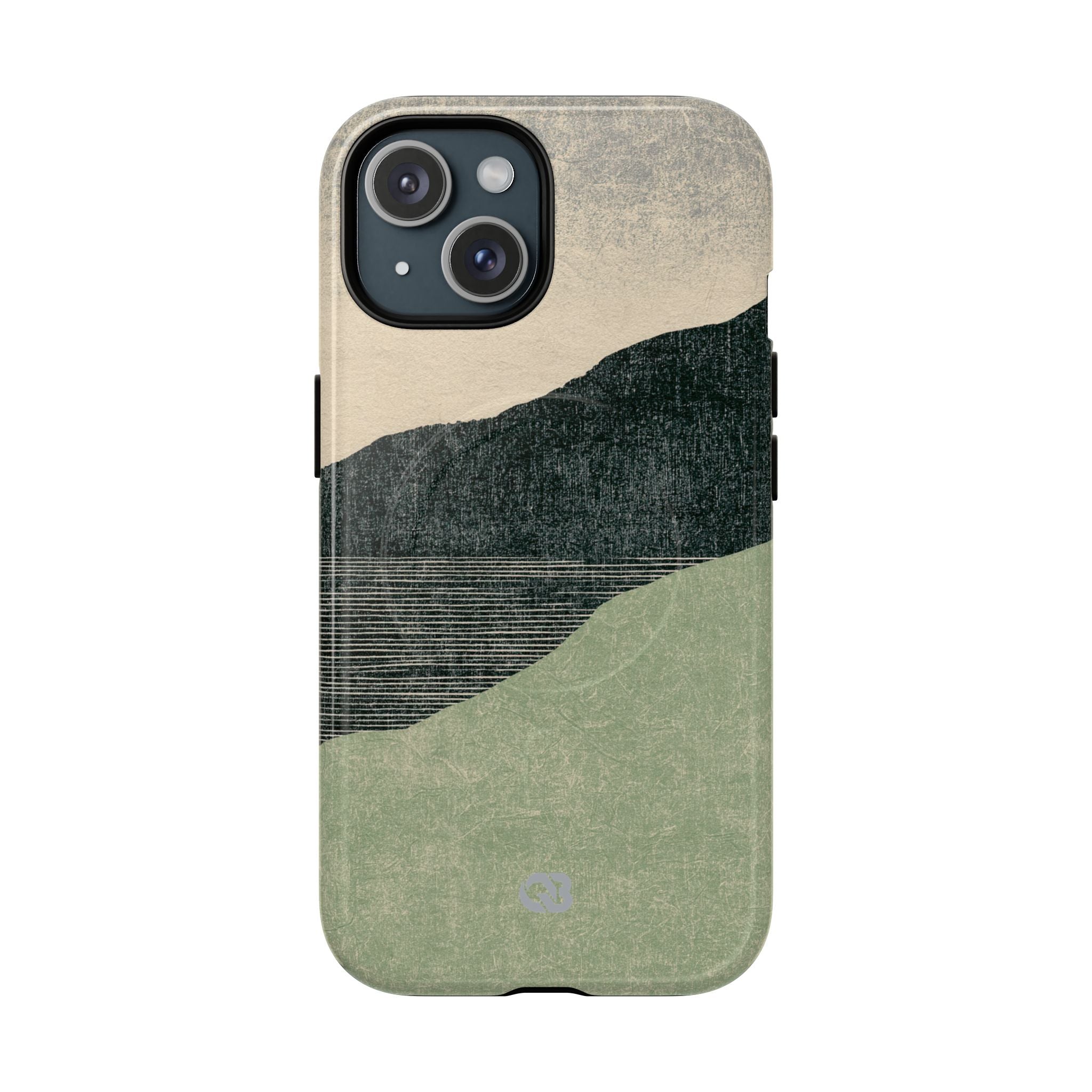 Green Tough 2.0 Magsafe Phone Case for iPhone - Moss Ridge Grain