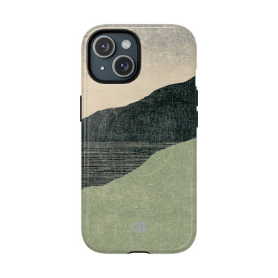 Green Tough 2.0 Magsafe Phone Case for iPhone - Moss Ridge Grain
