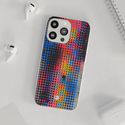 Chromatic Halftone Grid · Lite Phone Case for iPhone ·  Blue