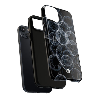 Black Tough 2.0 Magsafe Phone Case for iPhone - Frosted Ring Matrix