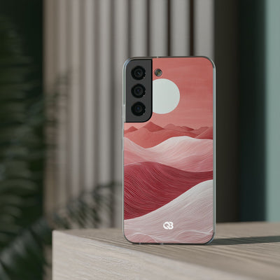 Crimson Dune Horizon · Soft Phone Case for Samsung