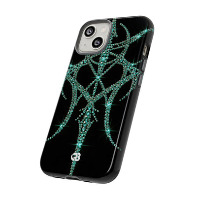 Teal Cyber Sigil · Tough Phone Case for iPhone · Teal