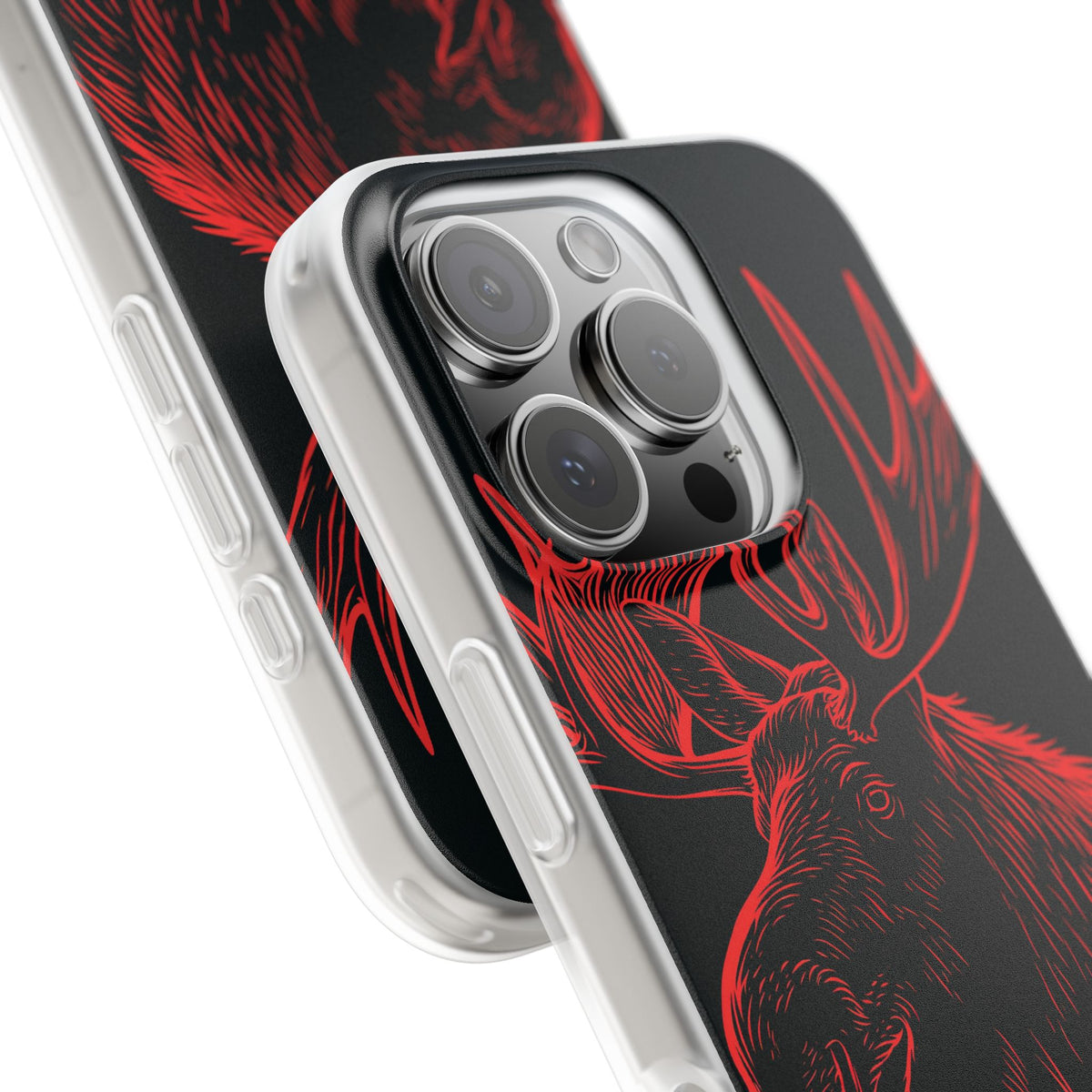 Nordic Elk · Lite Phone Case for iPhone ·  Black