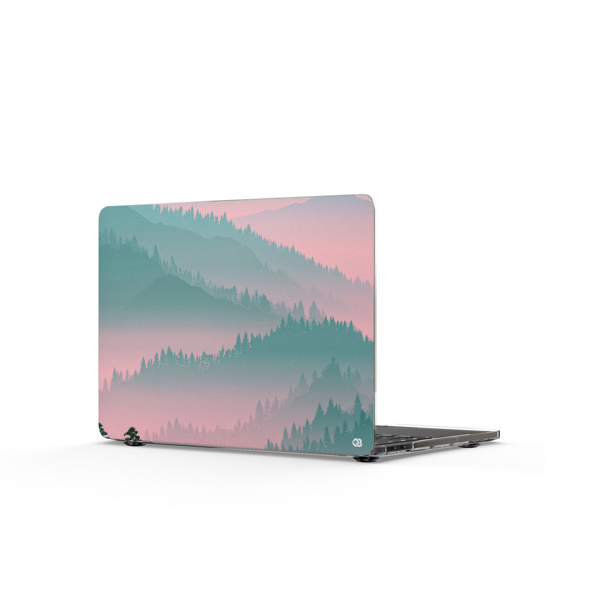 Alpine Horizon · Clear Hard Case for MacBook · Green