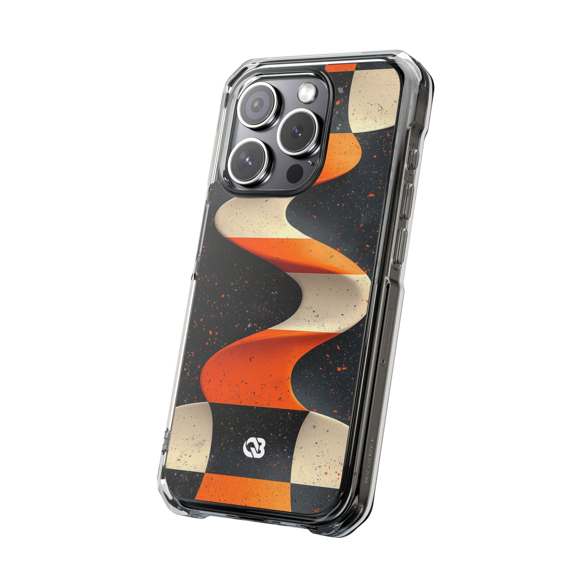 Orange Grit Twist · Impact Handyhülle für iPhone · Magsafe