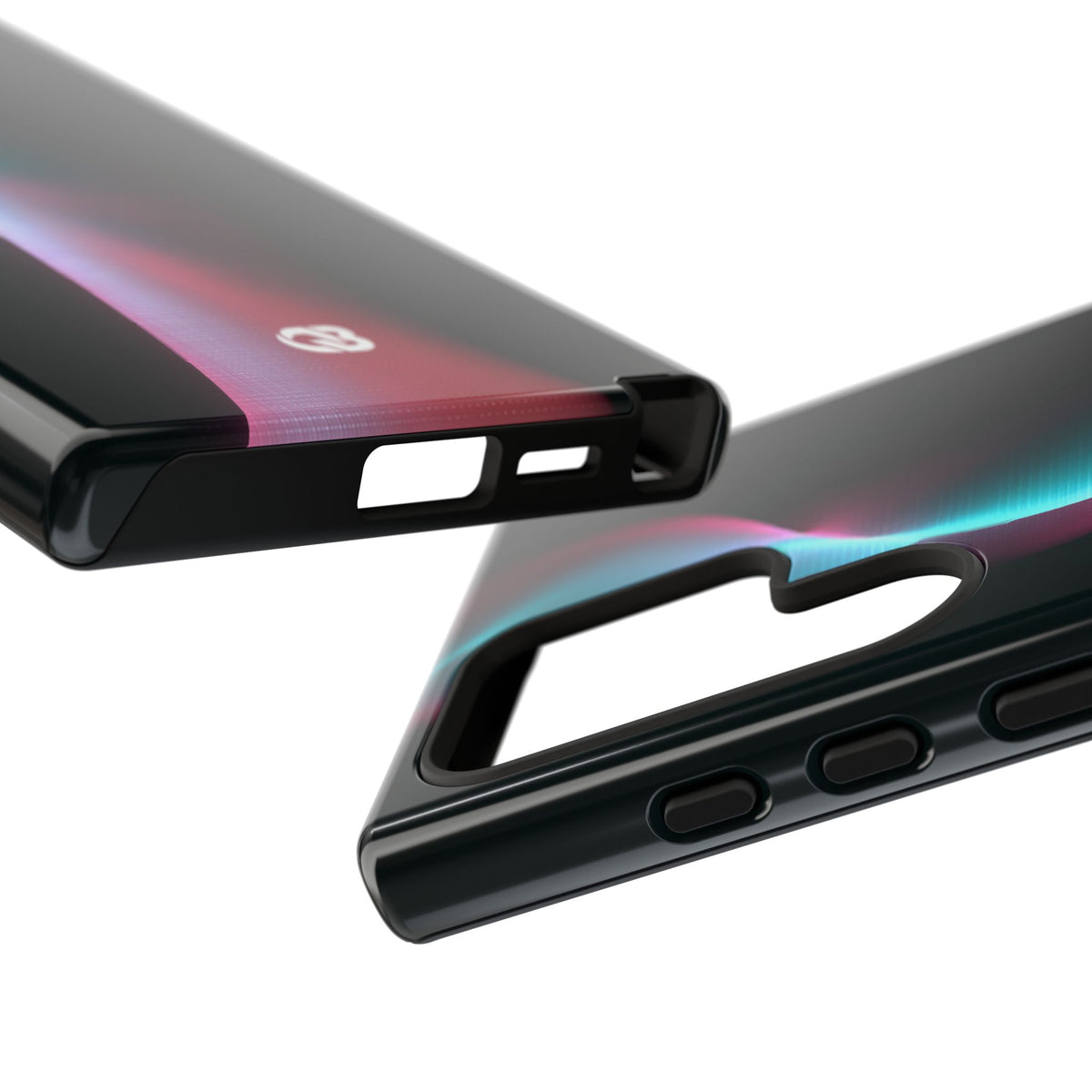 Neon Pixel Flow · Tough Phone Case for Samsung · Black