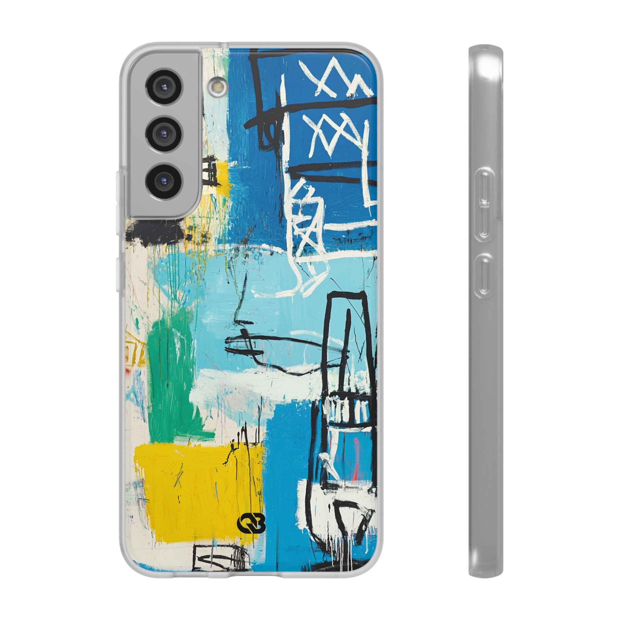 Azure Urban Scribble · Soft Phone Case for Samsung