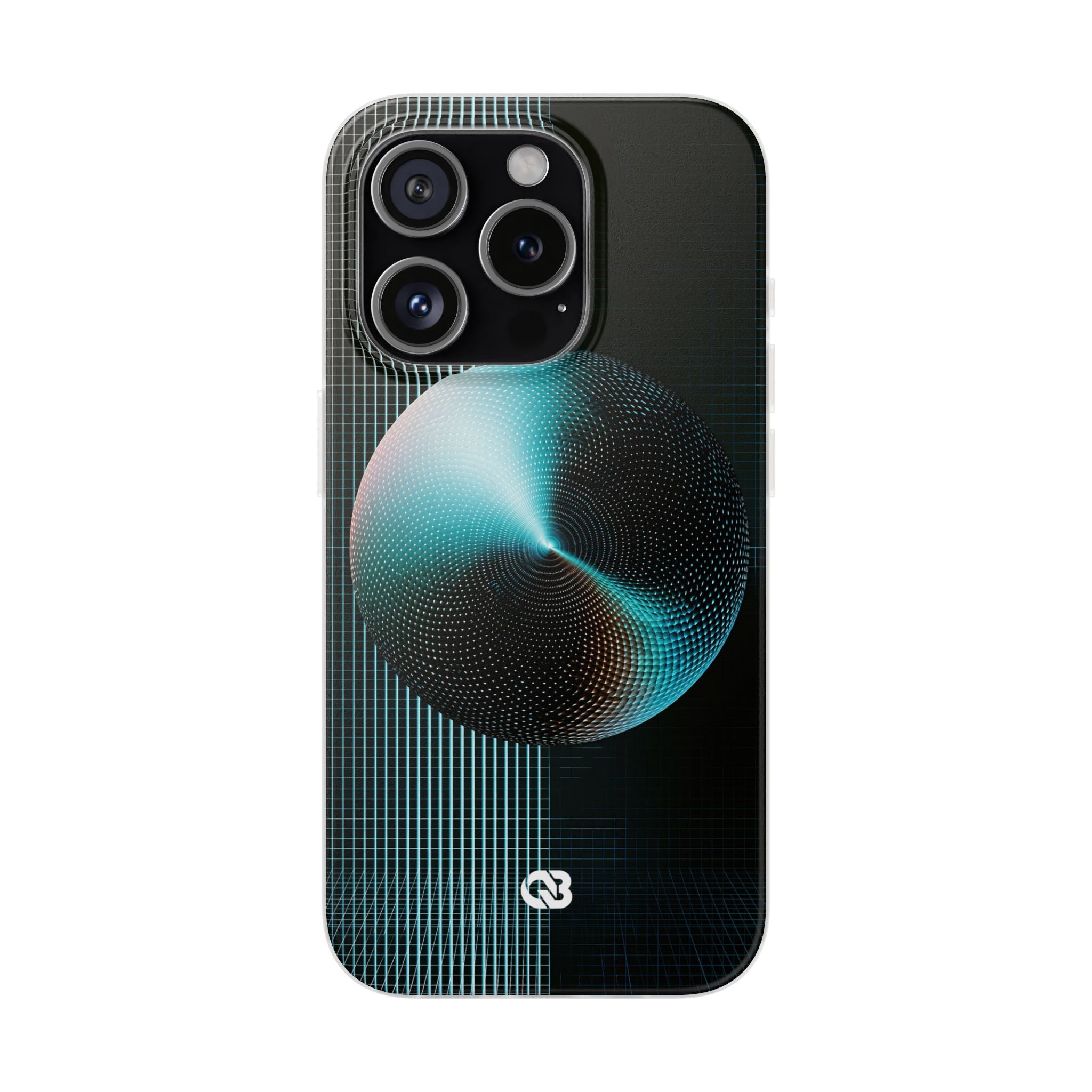 Blue Lite Phone Case for iPhone - Cyan Vector Sphere