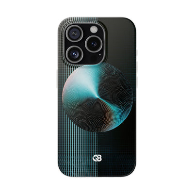 Blue Lite Phone Case for iPhone - Cyan Vector Sphere