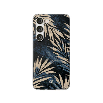 Blue Lite Phone Case for Samsung - Midnight Indigo Palm