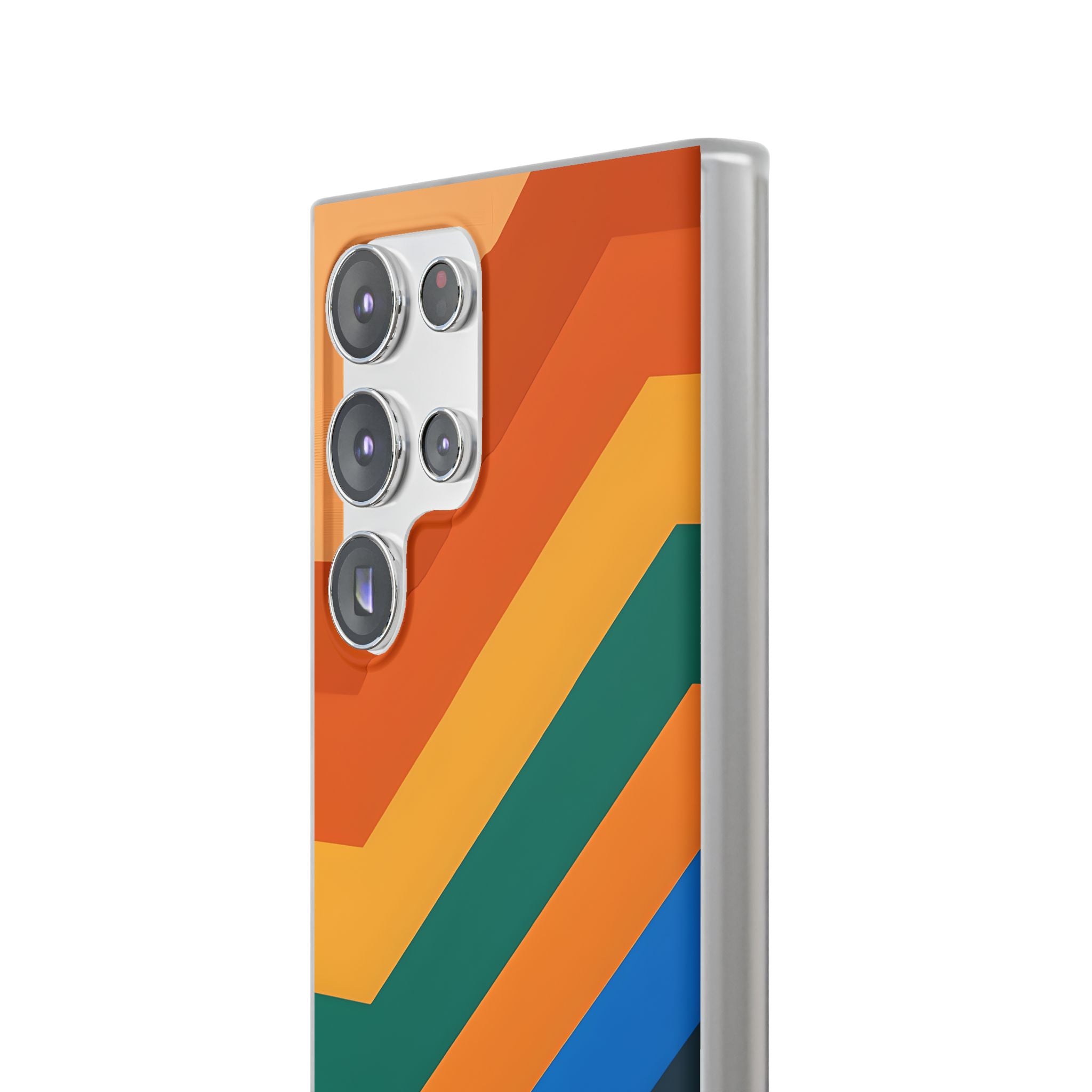 Retro Ridge Lines · Soft Phone Case for Samsung