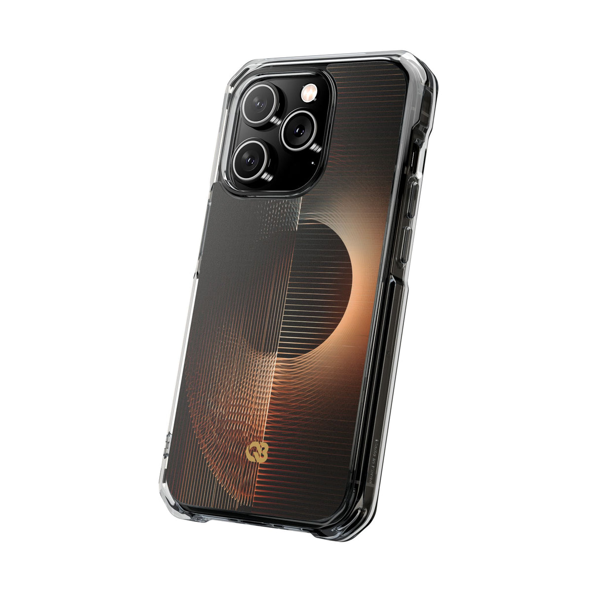 Amber Meridian · Clear Impact Magnetic Phone Case for iPhone · Black