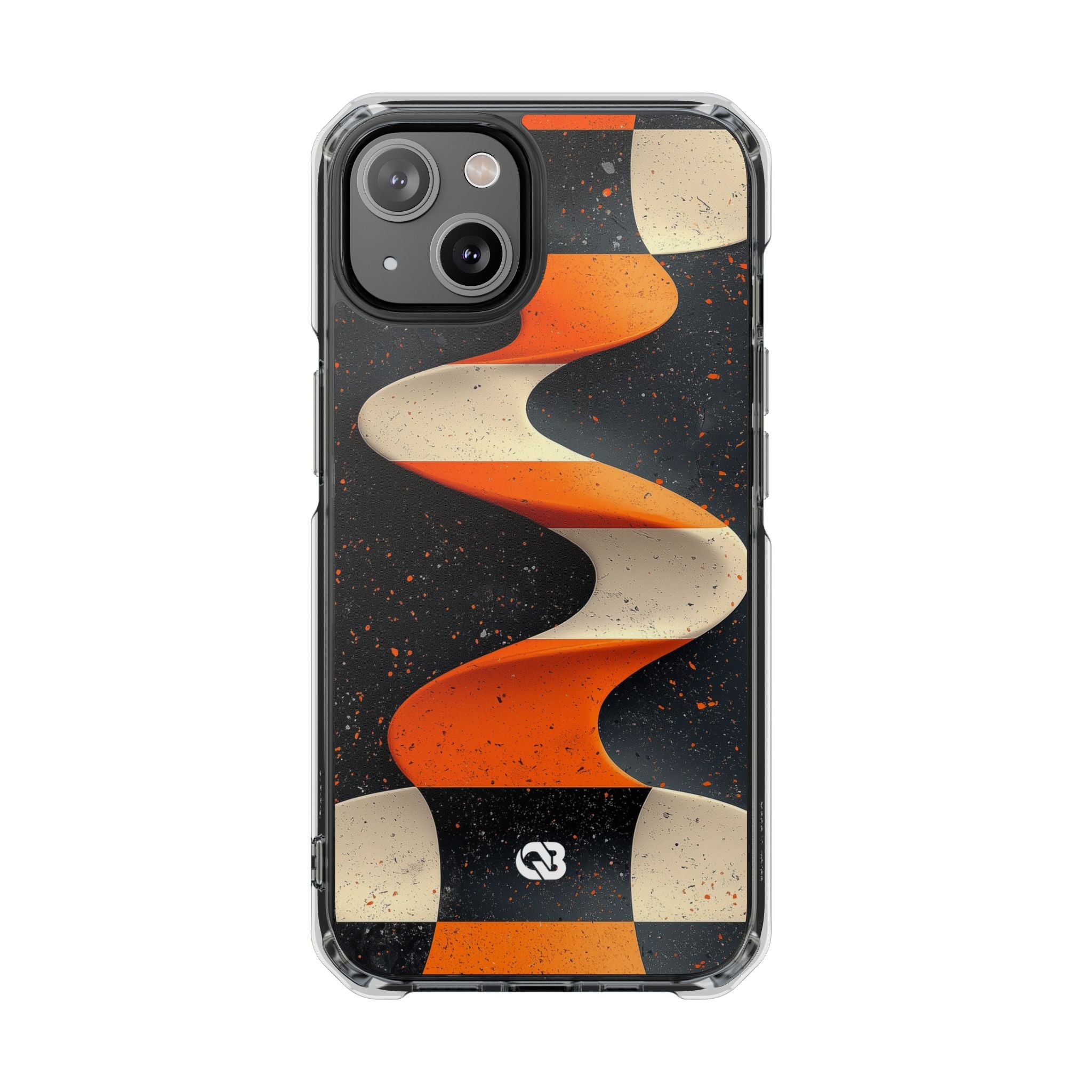 Orange Grit Twist · Impact Handyhülle für iPhone · Magsafe