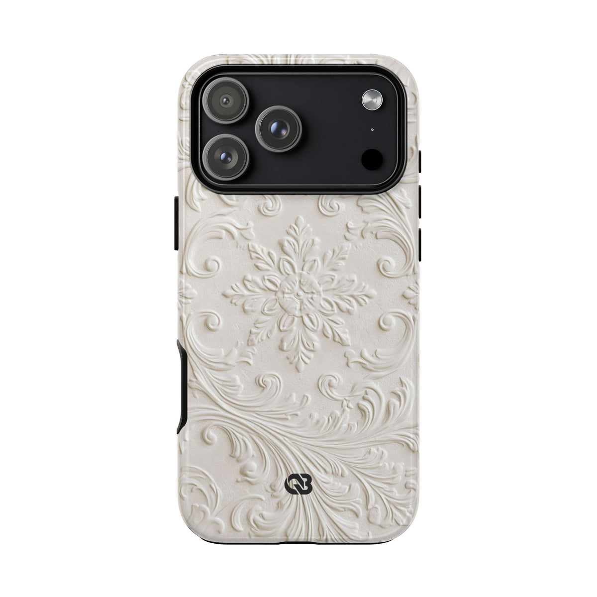 Sculpted Acanthus Relief · Tough Phone Case for iPhone · White