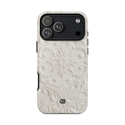 Sculpted Acanthus Relief · Tough Phone Case for iPhone · White