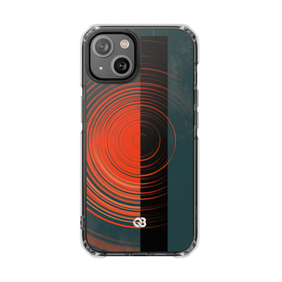 Teal Impact MagSafe Phone Case for iPhone - Burnt Slate Radial