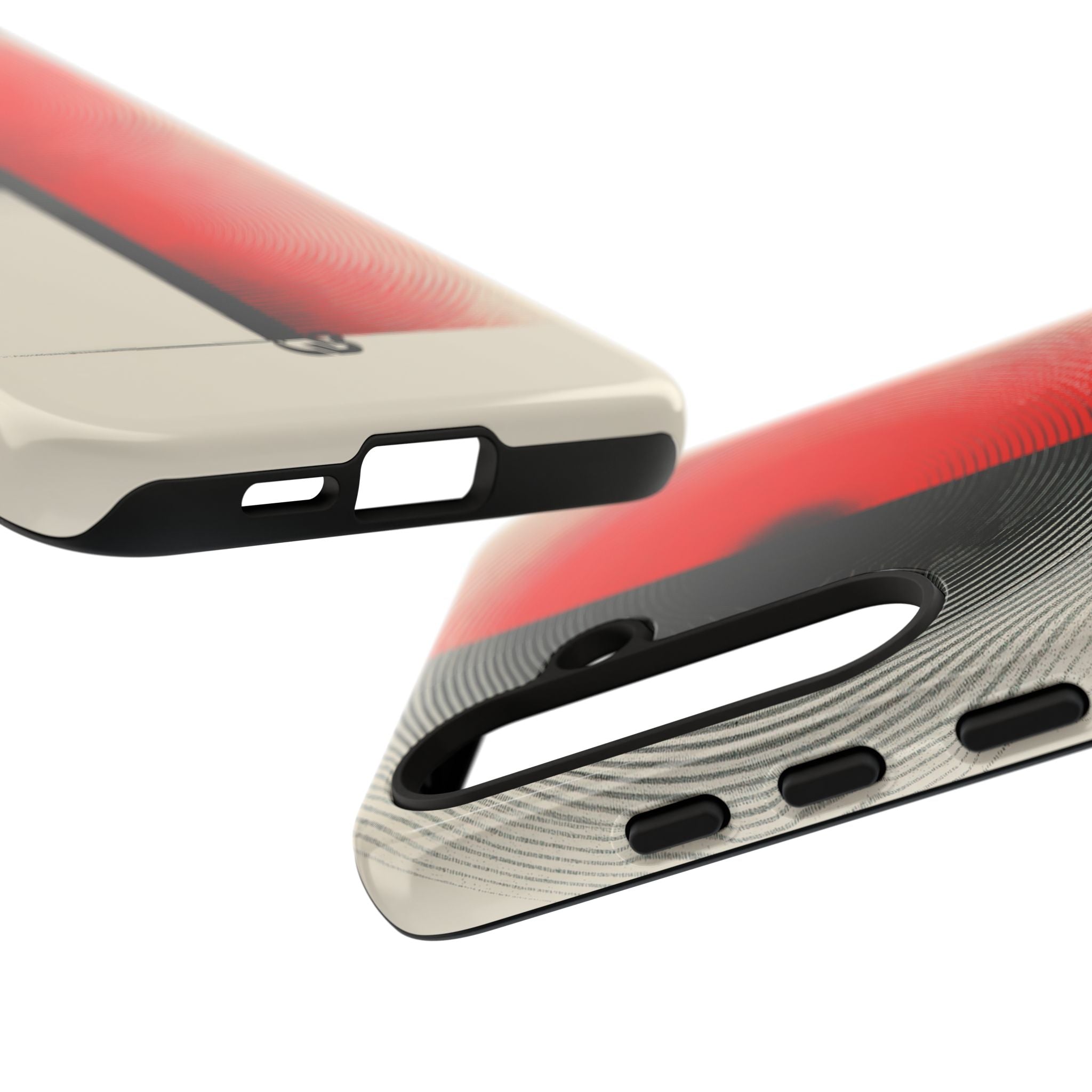 Red Tough Phone Case for Samsung - Split Signal Red