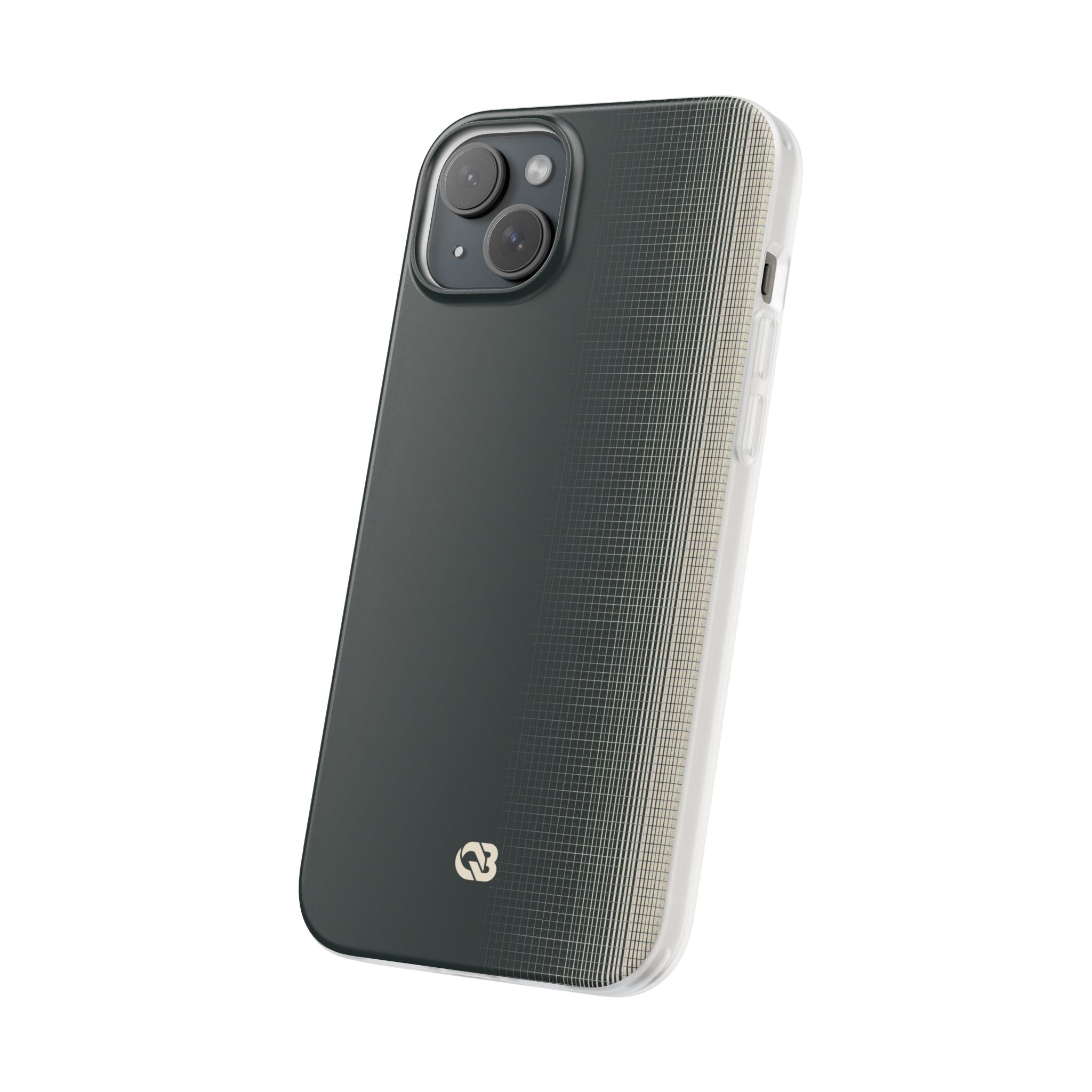 Grey Lite Phone Case for iPhone - Charcoal Tech Grid