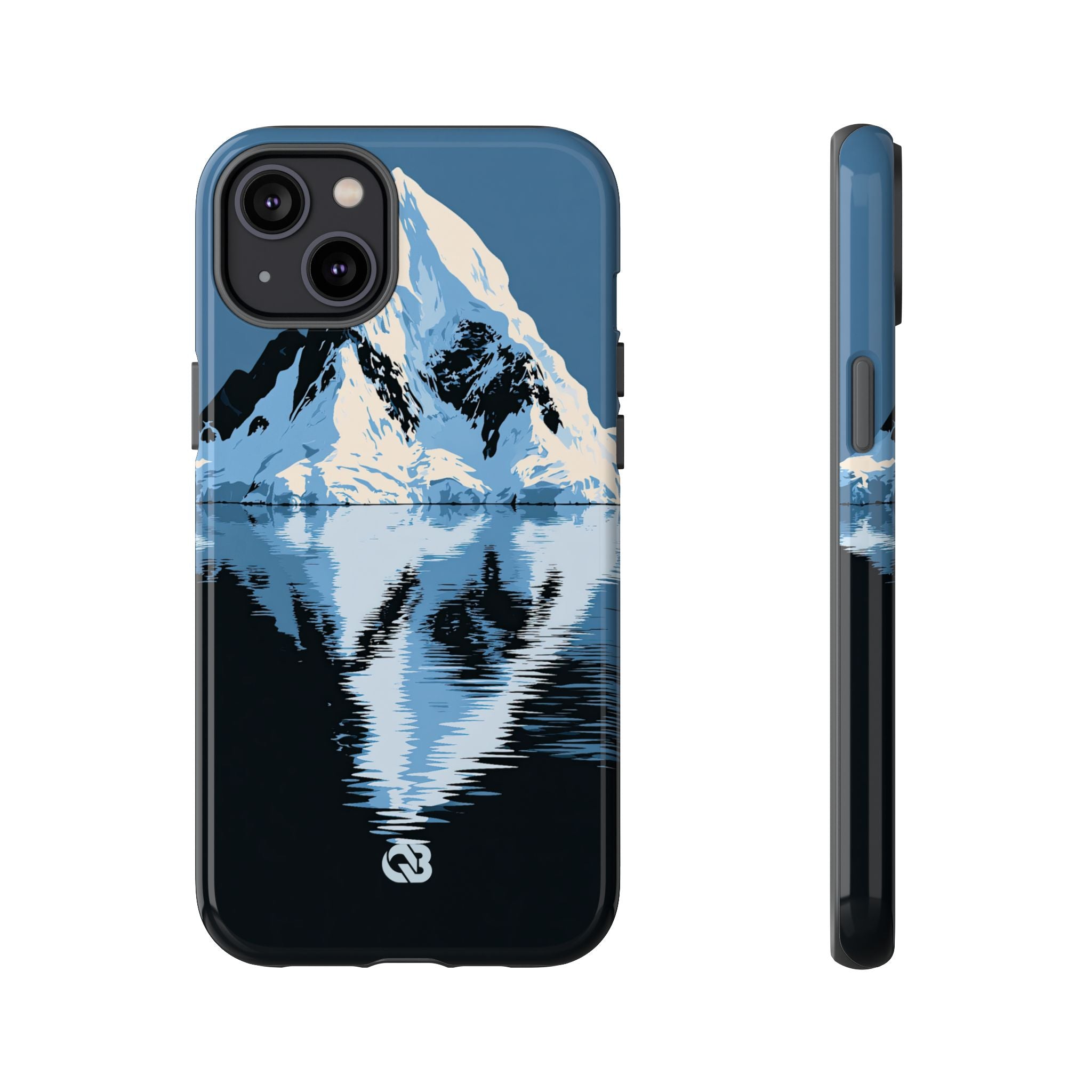 Blue Tough Phone Case for iPhone - Arctic Summit Mirror