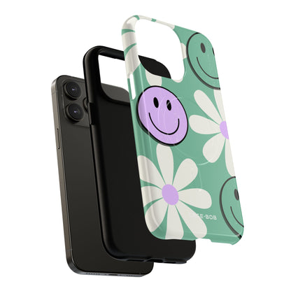 Smiley Daisy Glow iPhone 14 Pro Max Case - Tough+