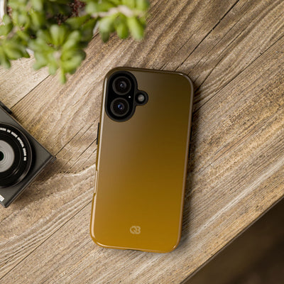 Gold Tough Phone Case for iPhone - Scorched Gold Haze