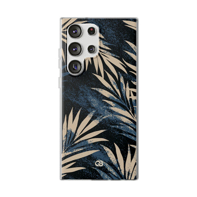 Blue Lite Phone Case for Samsung - Midnight Indigo Palm