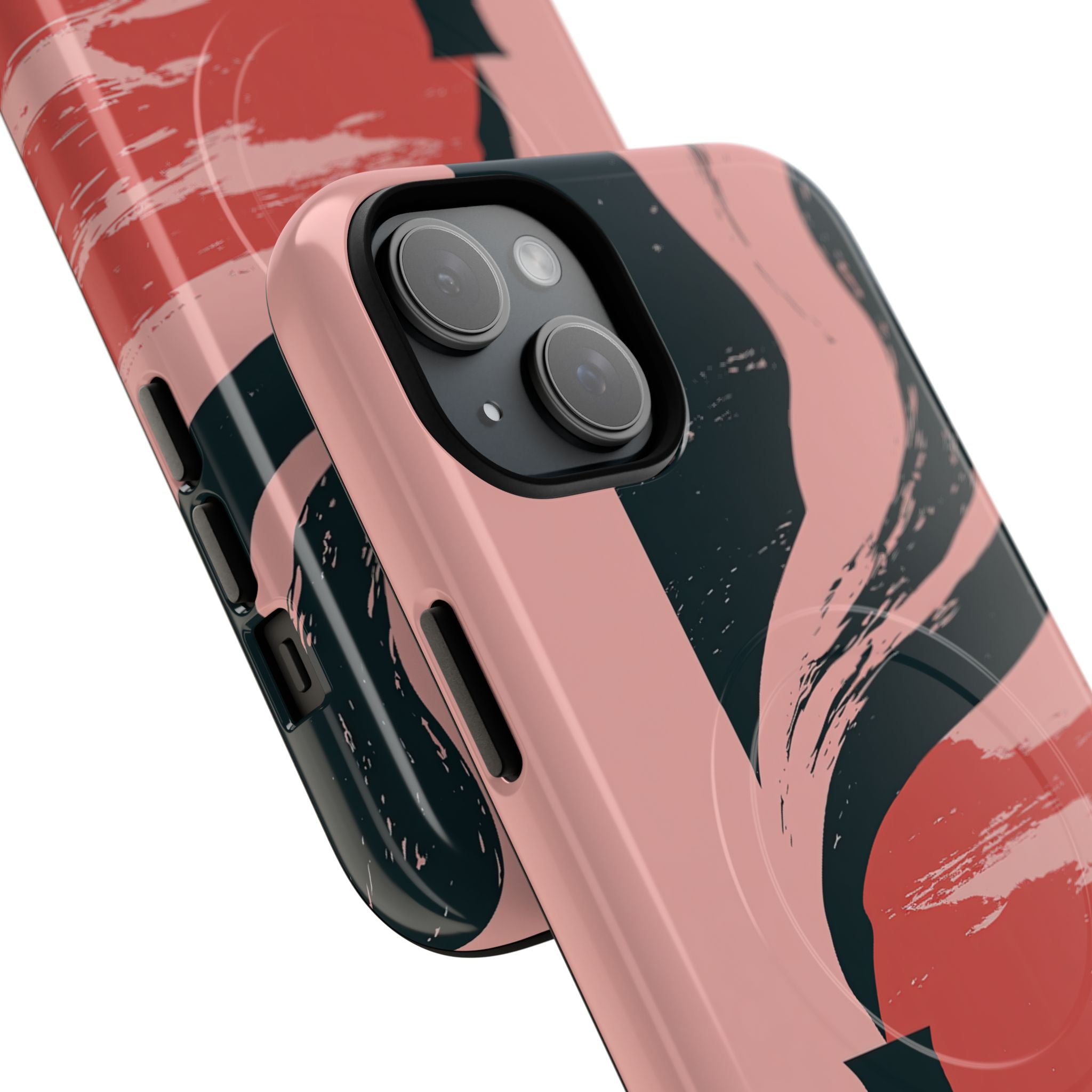 Pink Tough 2.0 Magsafe Phone Case for iPhone - Cinder Rose Plume