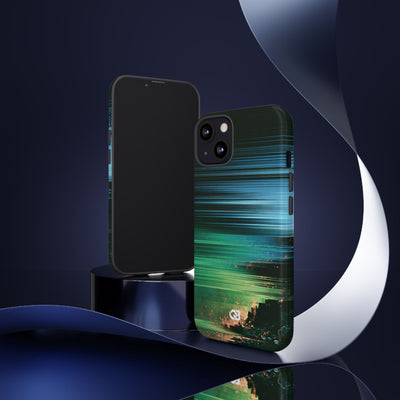 Digital Shoreline Drift · Tough Phone Case for iPhone · Teal