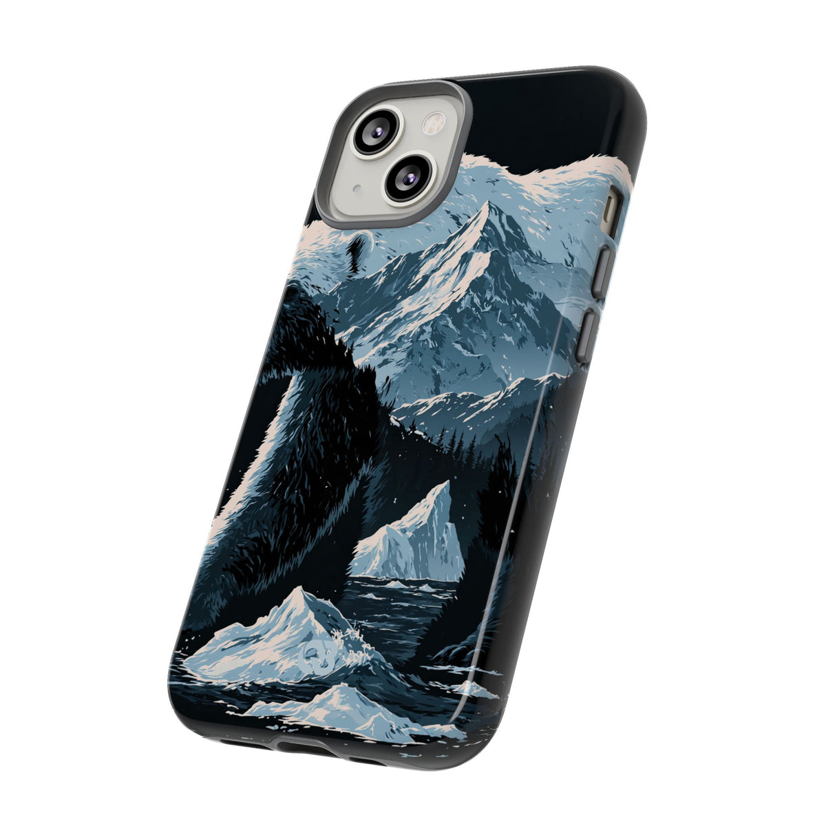 Nordic Arctic Bear · Tough Phone Case for iPhone · Black