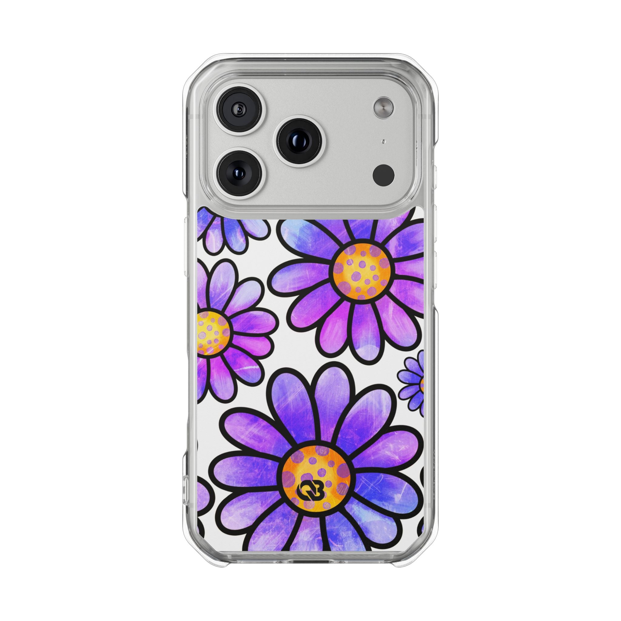 Violet Grunge Bloom · Impact Phone Case for iPhone · Magsafe