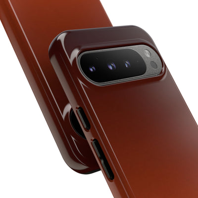 Orange Tough Phone Case for Google Pixel - Obsidian Ember Fade