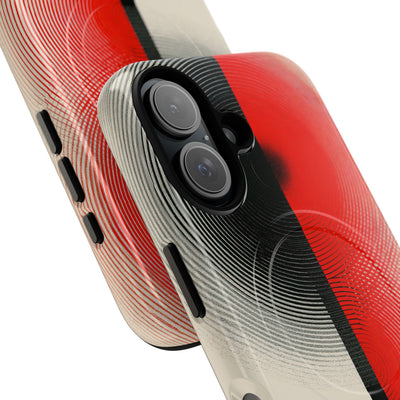 Red Tough 2.0 Magsafe Phone Case for iPhone - Split Signal Red