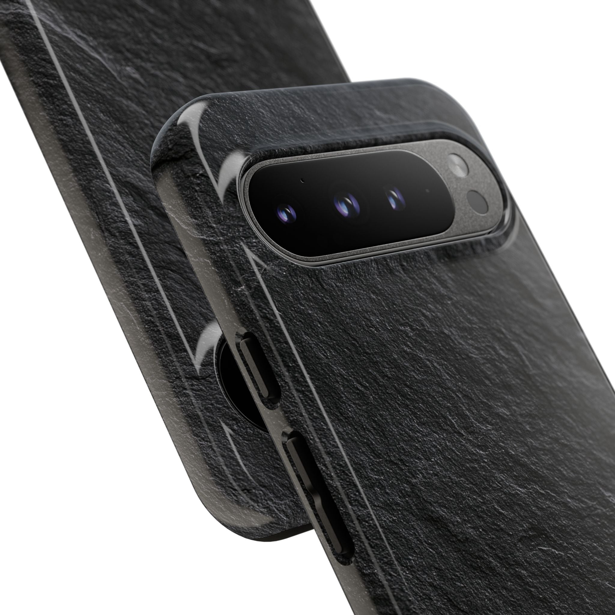 Black Tough Phone Case for Google Pixel - Raw Obsidian Slate