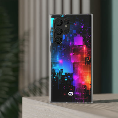 Spectral Circuit Grid · Lite Phone Case for Samsung · Black